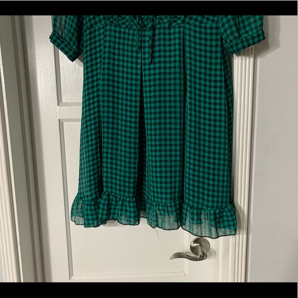 Checkered Ruffle Dress - Picture 3 of 5
